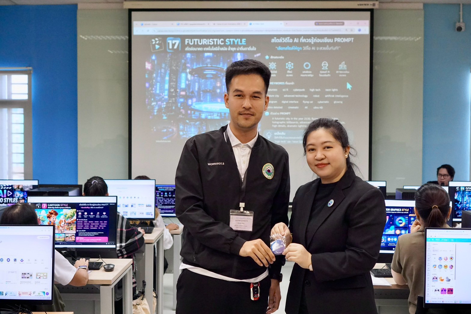 โครงการเชิงปฏิบัติการ เรื่อง การสร้างสื่อ Animation โดยใช้ Canva กับ AI รุ่นที่ 2 รูปที่ 43